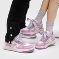 Femmes Mode Lavande Violet Fond épais Sports Casual Board Chaussures