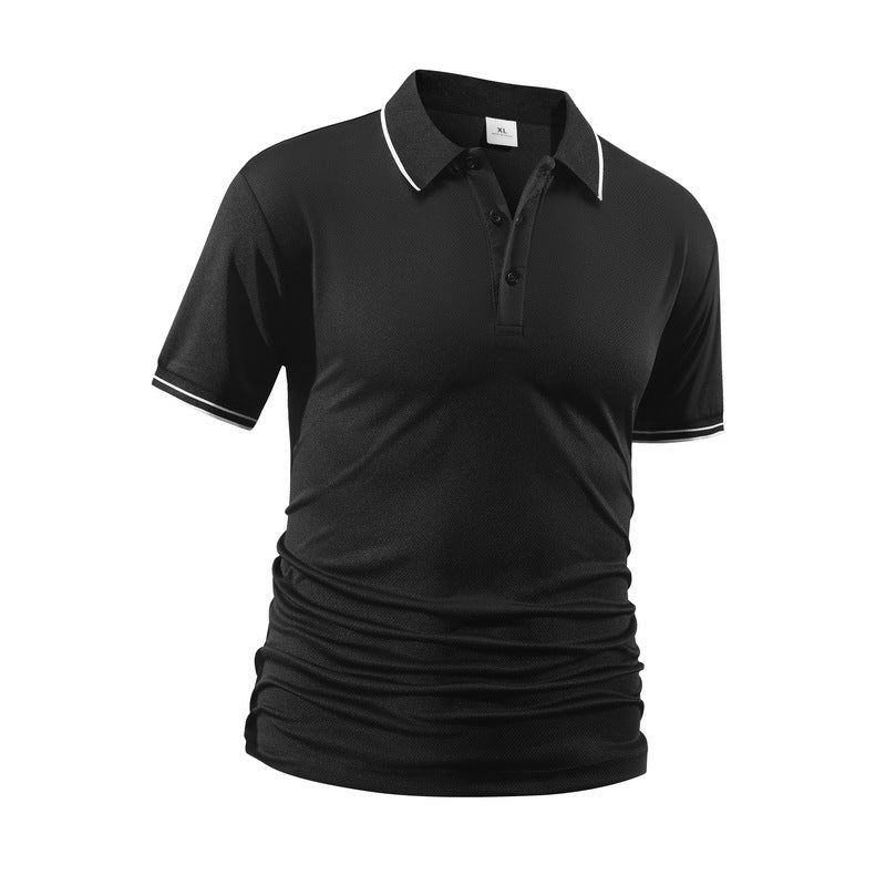 Polo homme avec plateau de col Lapel