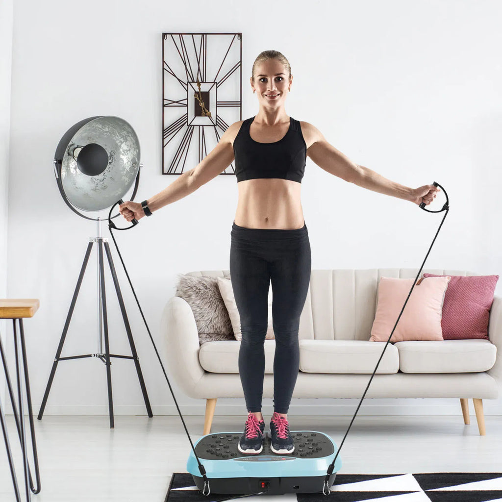 Accueil Utiliser la plateforme d'exercice de vibration pour le drainage lymphatique et le soulagement de la douleur musculaire