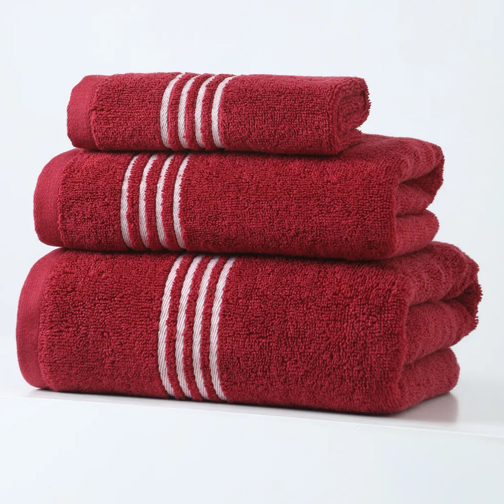 100 Coton Large Quick Absorbent et rapide Séchage Visage Serviette Set avec Serviette de bain