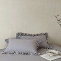 Pure coton à bords de volant Double couche Gauze Oreiller simple