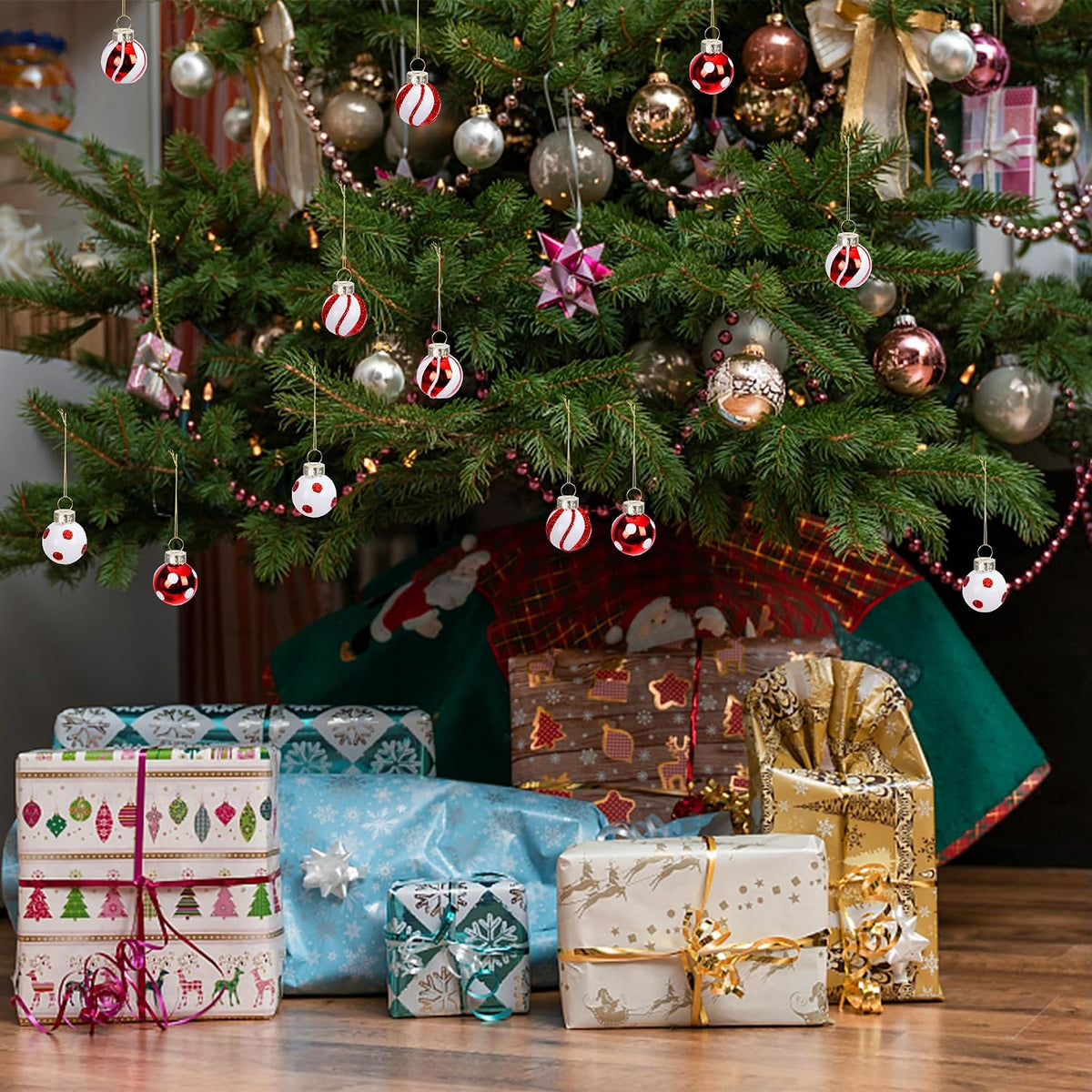 Ornements de boules de Noël 24 unités