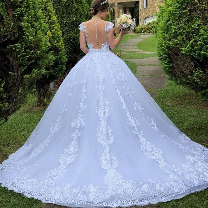 Robe de mariée Dentelle Blanche Vintage Robe de mariée