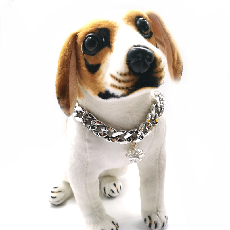 Gold pet collar