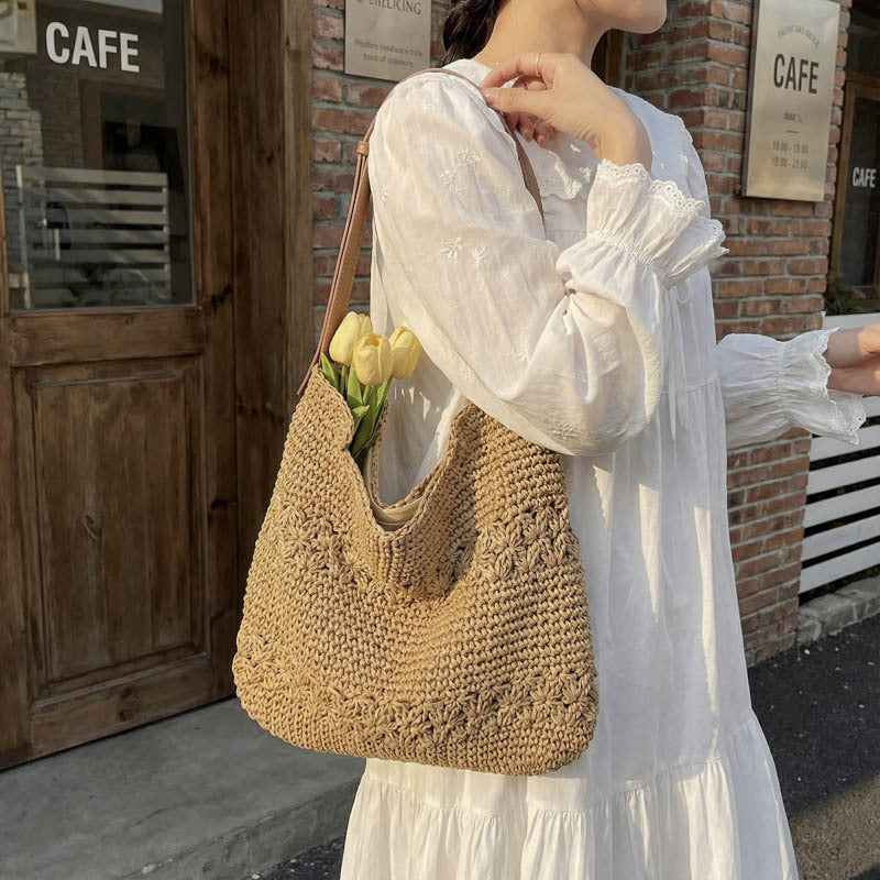 Sac de plage tendance pour femmes à épaule unique