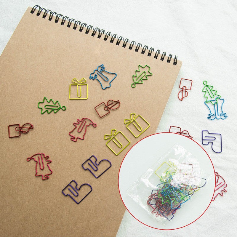 Noël Creative spécial en forme de clips de papier couleur 18 pièces