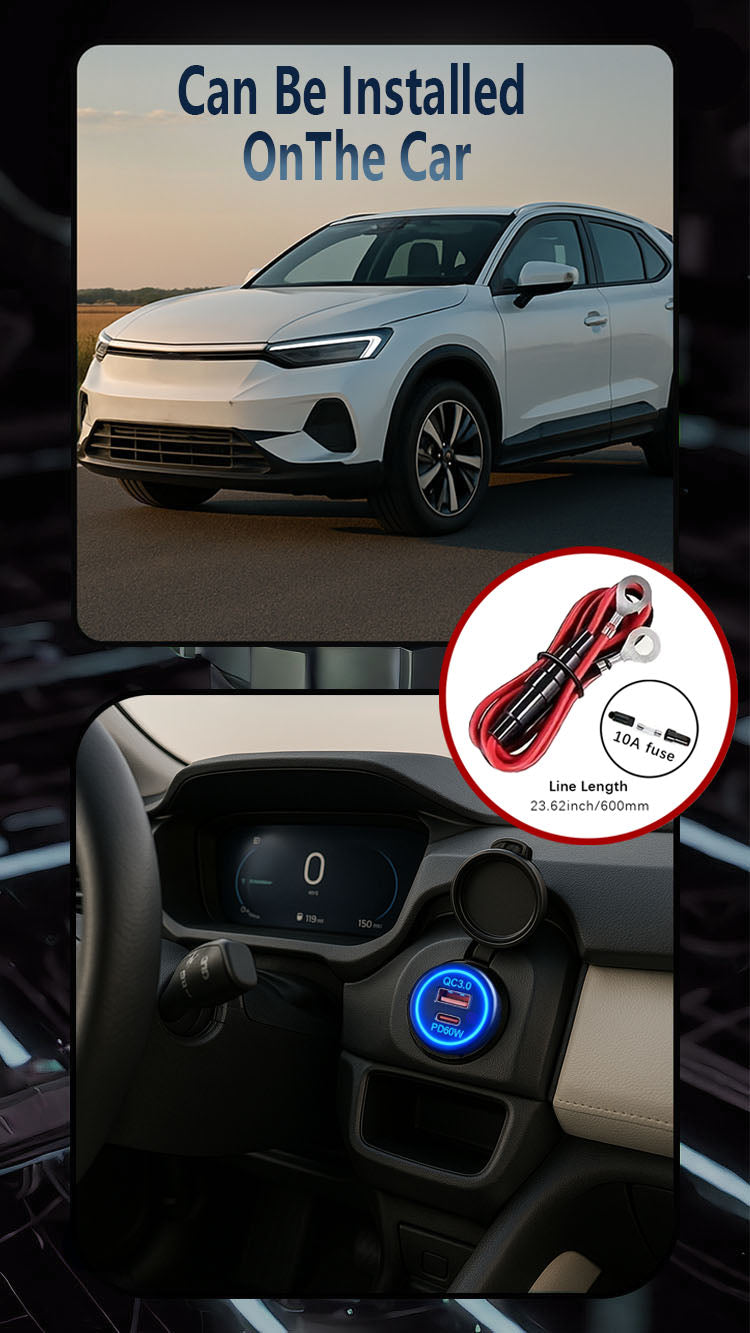 Le chargeur de téléphone portable 60W pour les automobiles