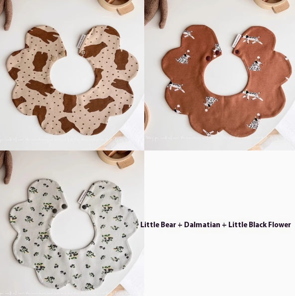 Super doux en coton peigné bébé tache de lait prévenir les pétales bib