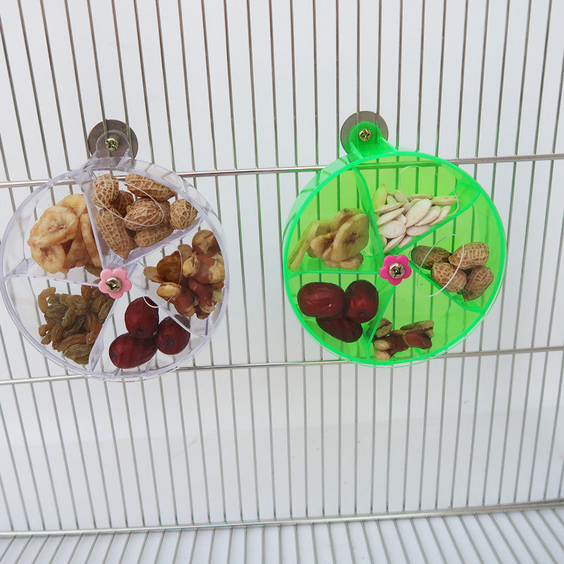 Parrot fournitures Toy Bird Acrylic Foraging Wind Roue