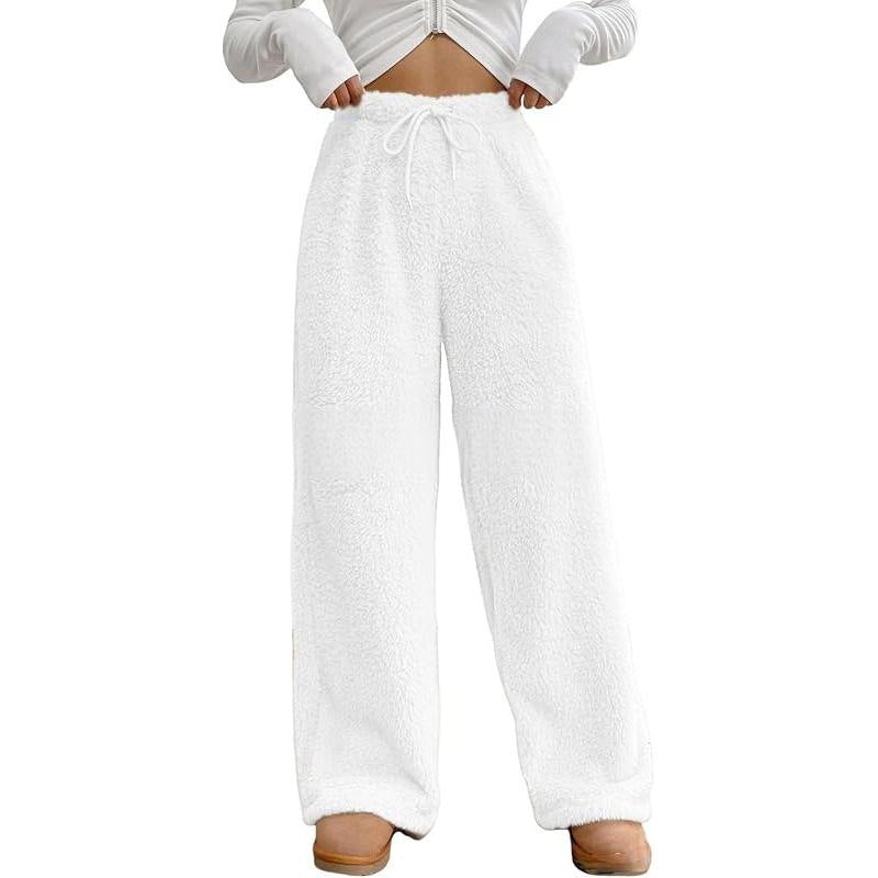 Pantalon large-jambe imprimé à l'épaisseur à l'épaisseur chic