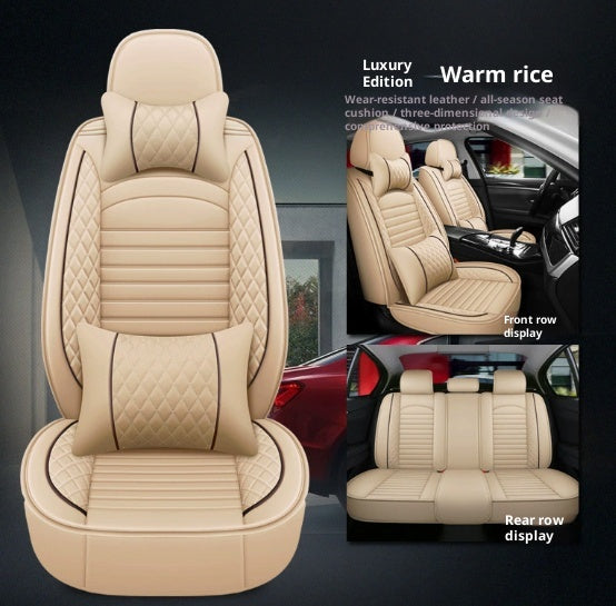 Garnitures universelles de sièges en cuir pour quatre places Mats de voiture à cinq places