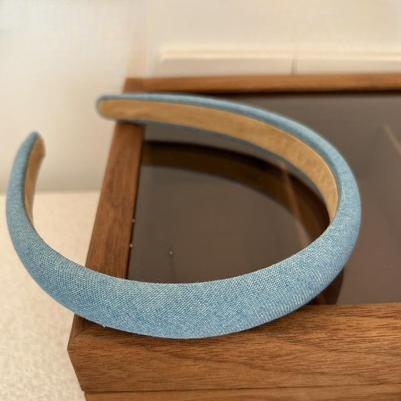 Bande de tête en tissu denim rétro-minoritaire