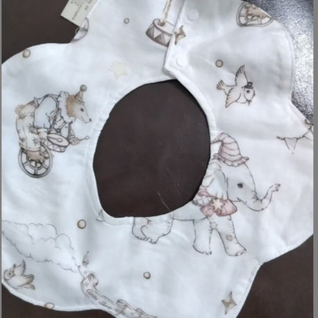 Pétale Bamboo coton imperméable pour enfants Bib imperméable pour bébé