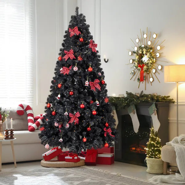 7.5 FT Arbre de Noël artificiel avec bricolage 350 lumières LED blanches chaudes