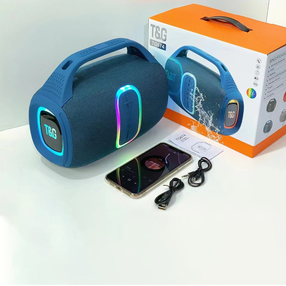 Haut-parleurs portables avec lumières LED colorées dynamiques