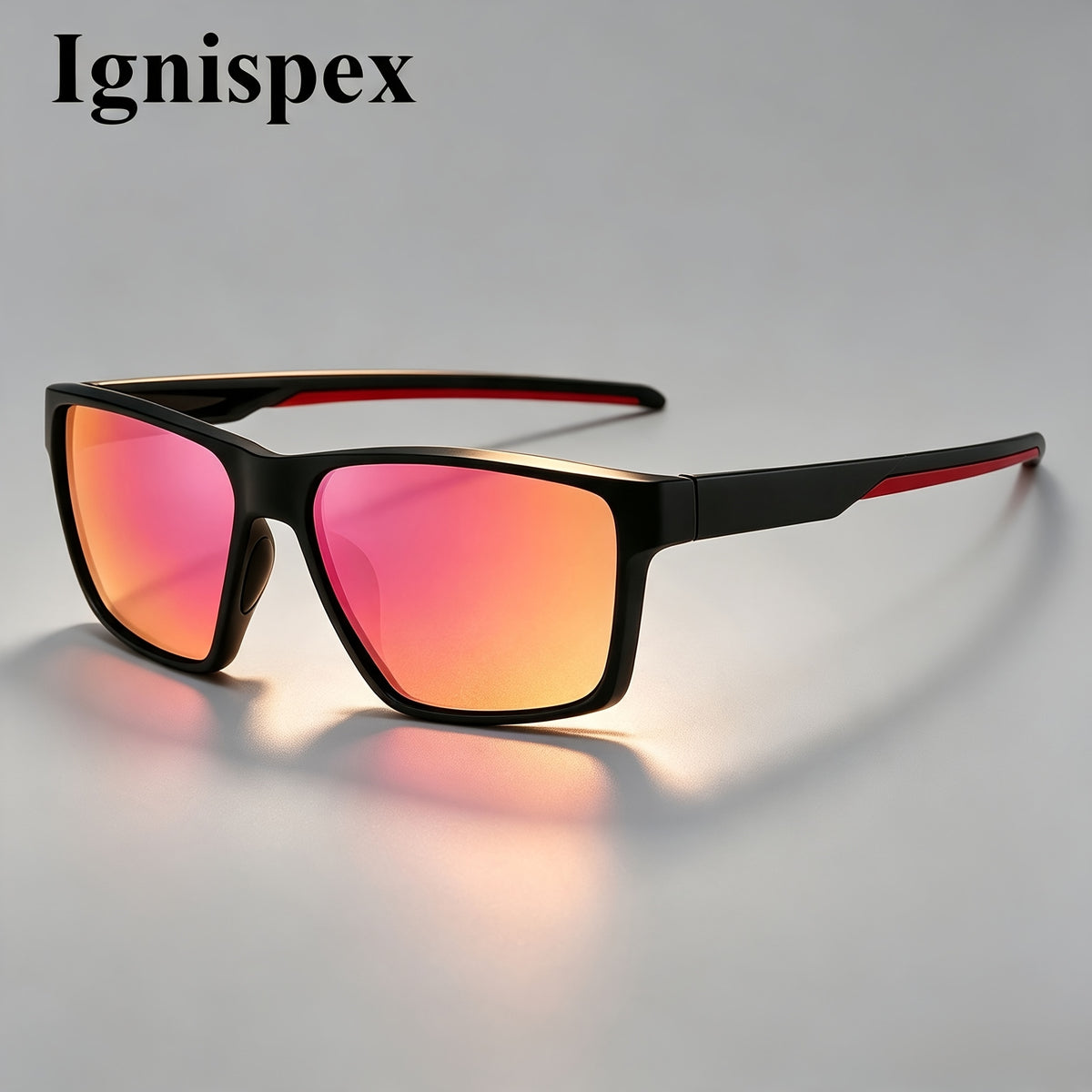 Lunettes de soleil de sport carrées de protection Uv400 pour hommes
