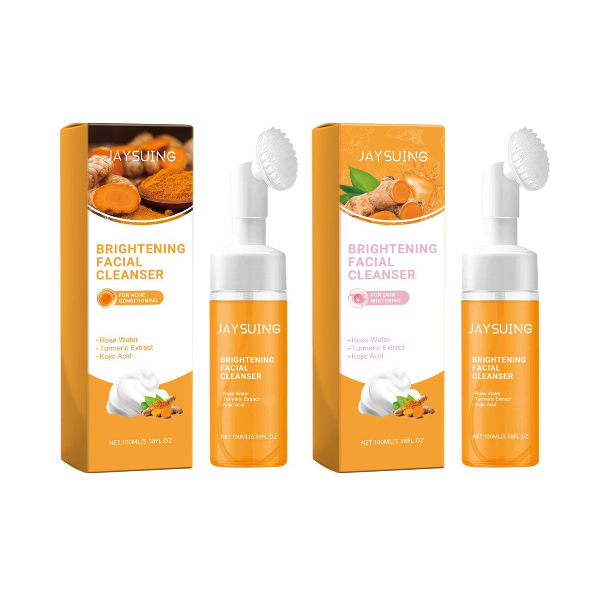 JAYSUING Mousse de nettoyage du visage curcuma