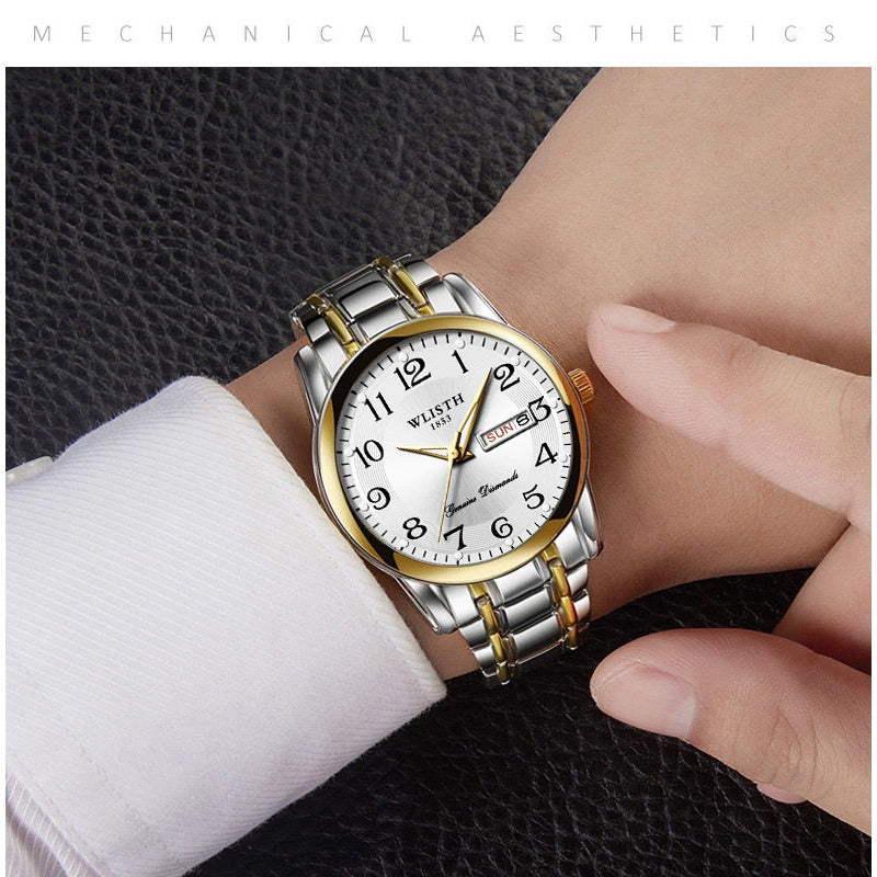 Large Digital Waterproof Quartz Digital Men's Watch