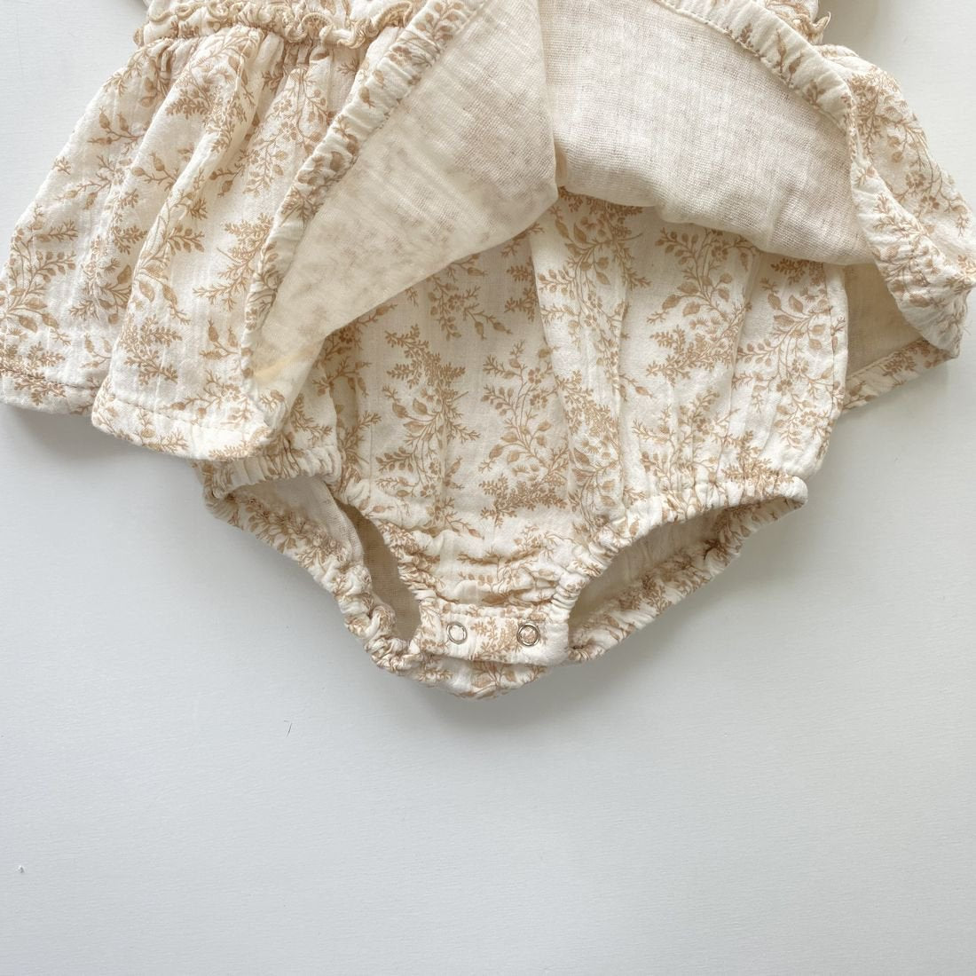 Rompers de bébé imprimé Onesie Baby Crepe