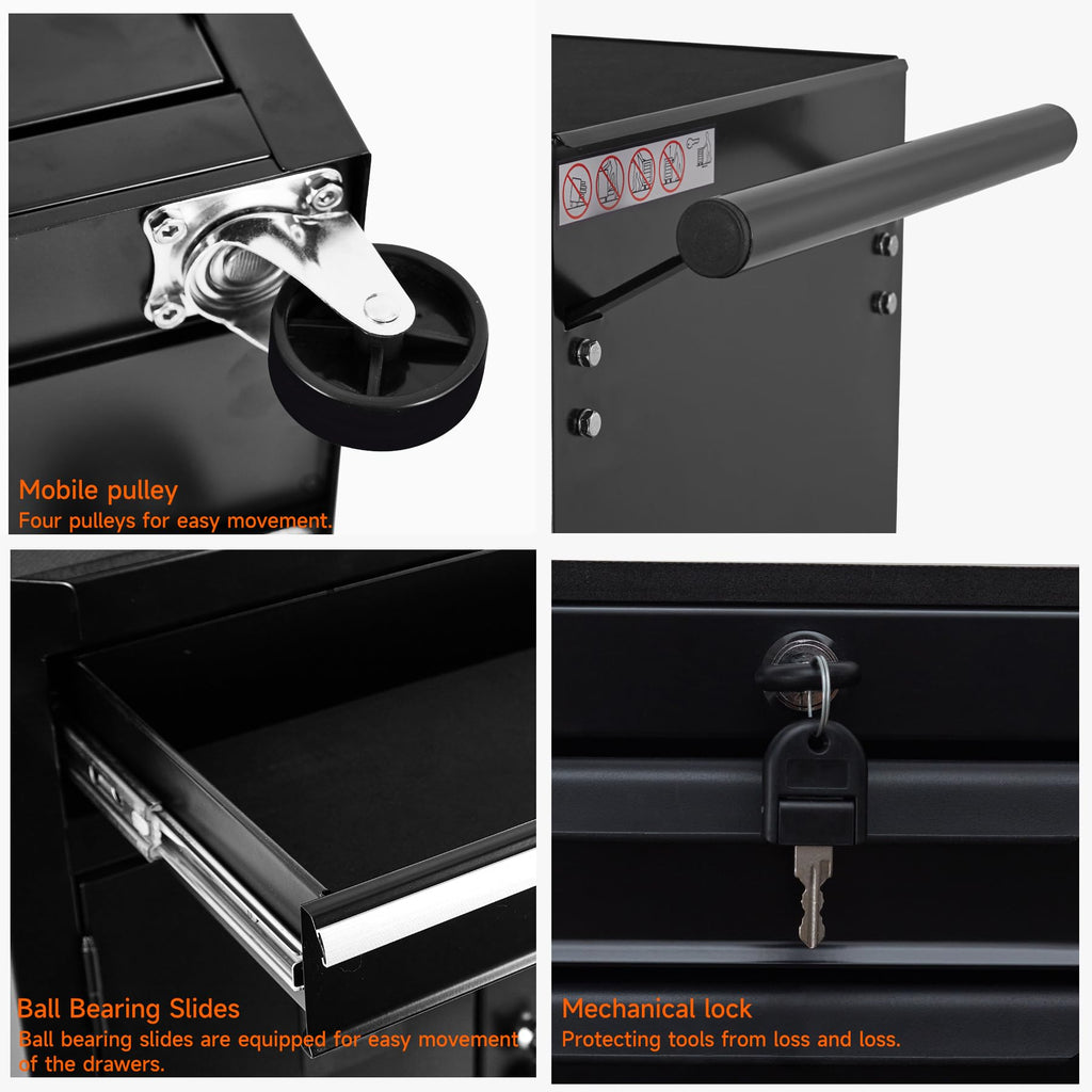 Uniquement pour la livraison sur waybill Cabinet à double porte avec un tiroir Panier d'outils TT201BK