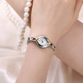 Montre Quartz pour femme - Slim design élégant avec bande en acier inoxydable et résistant à l'eau