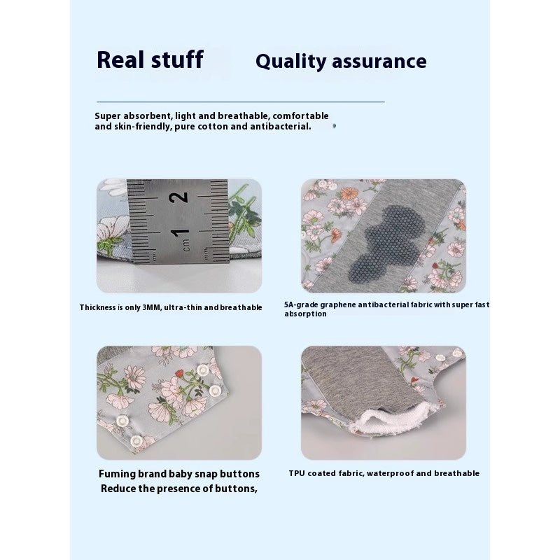 Tapis de protection lavable en graphine Pure Coton Urine Non-résistante