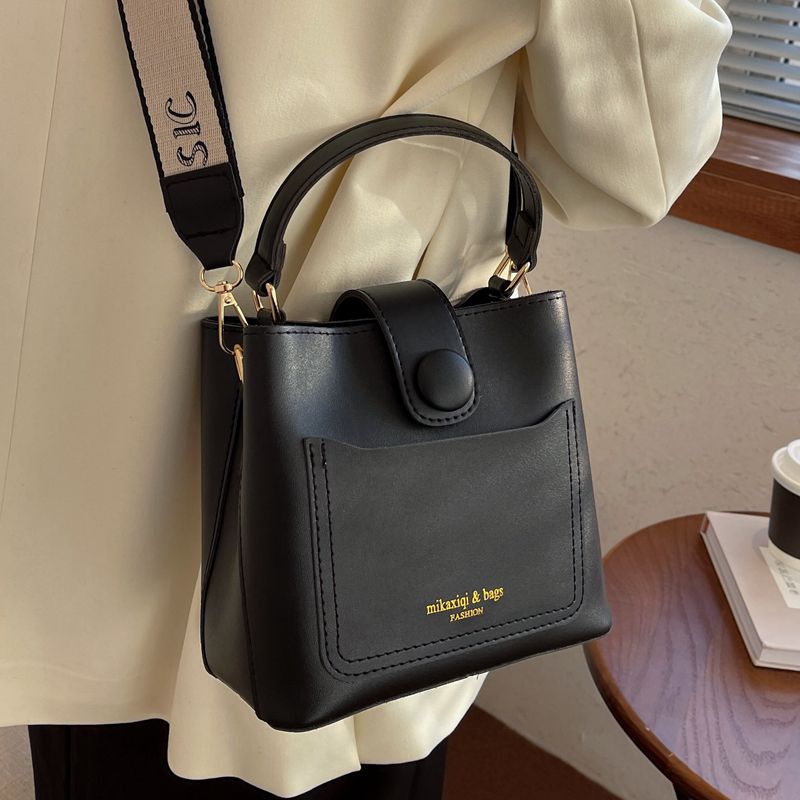 Sac à bandoulière large Sac à seau simple Chic