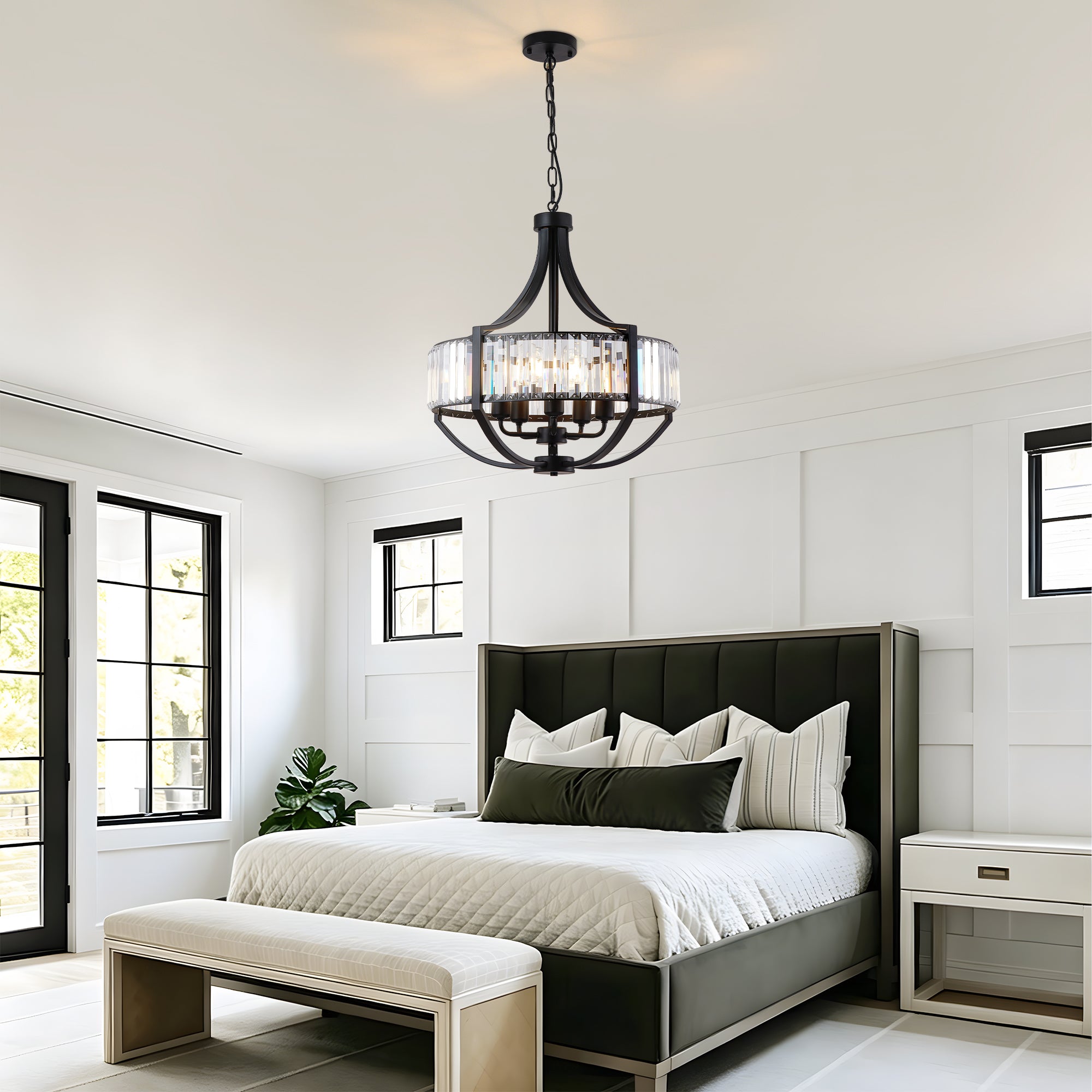 Chandeliers en cristal 20" pour salle à manger