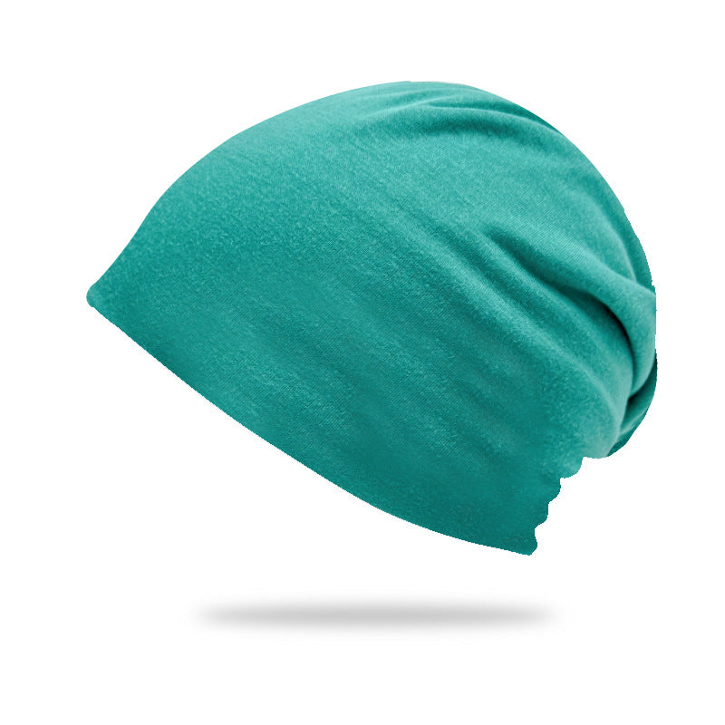 Bonnet de pull double couche de couleur solide style mince