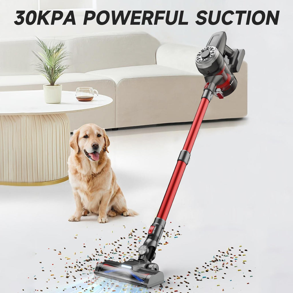 Aspirateur vert clair 8-en-1 sans fil. Suction puissante