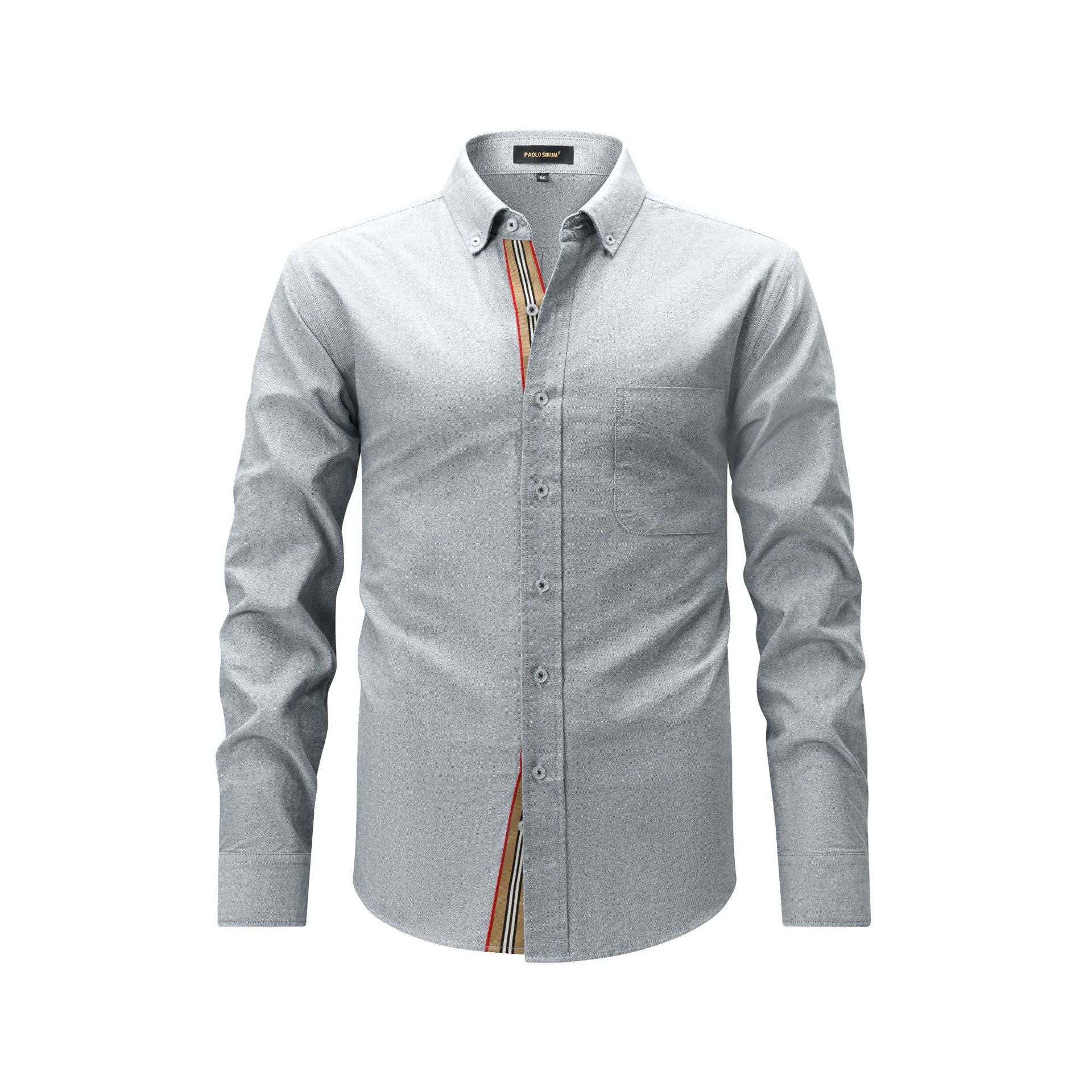 Chemise de mode décontractée homme avec plateau tissé