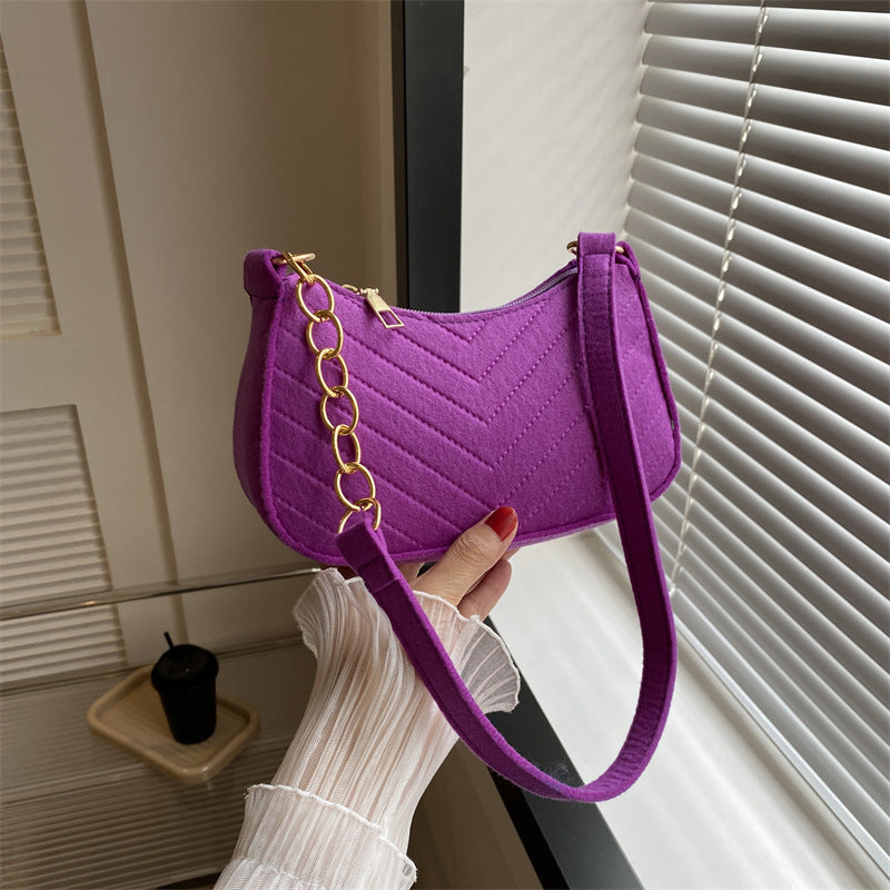 Sac à bandoulière en feutre pour femmes