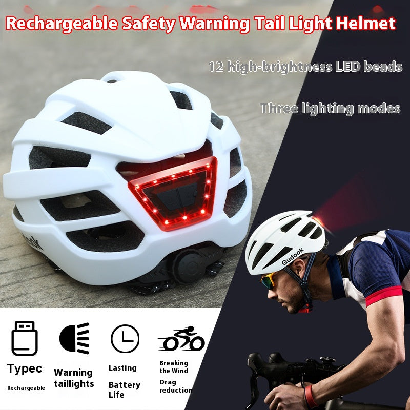 LED vélo léger Riding Casque intégré lumière hommes et femmes quatre saisons ventilation Br