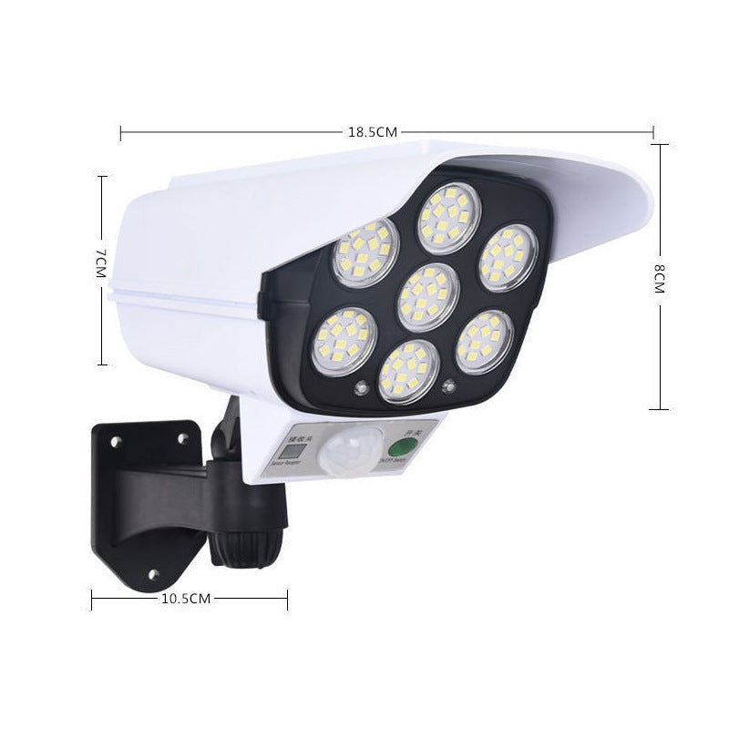 Solar Simulation Monitor Lampe extérieure Cour Led Waterproof Induction Road Home Wall Ro