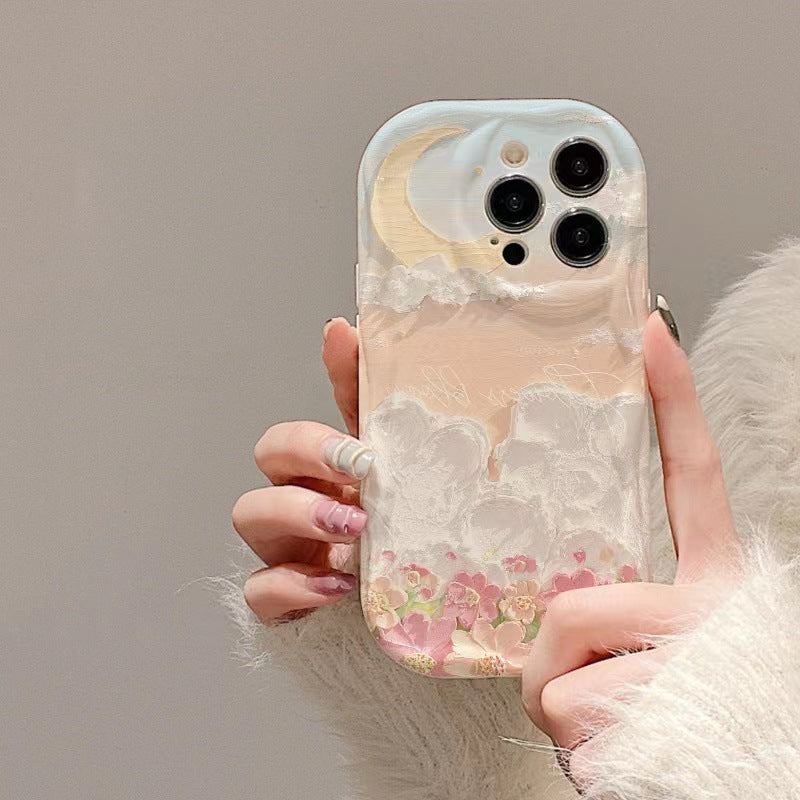 Cloud Flower Sea Pour le cas de téléphone Cas de protection pour fille de niche créative