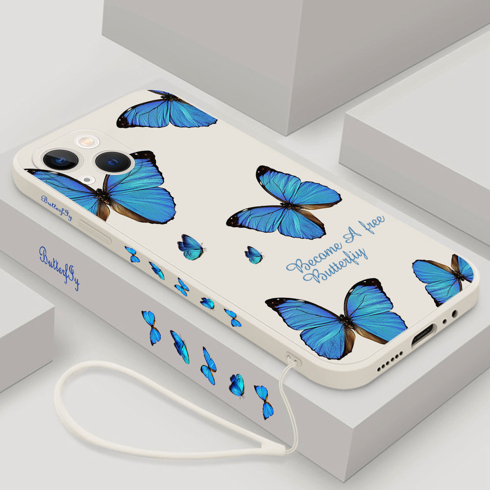 Case téléphone papillon pour IPhone 14 Pro Max 11 12 13 Pro Max