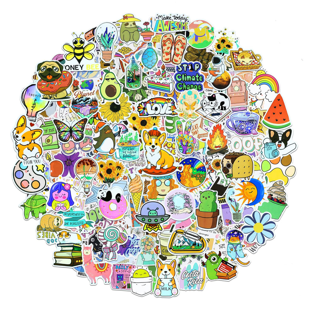 Stickers Style 200 pièces Bricolage décoratif notebook de bagages Etiquette imperméable