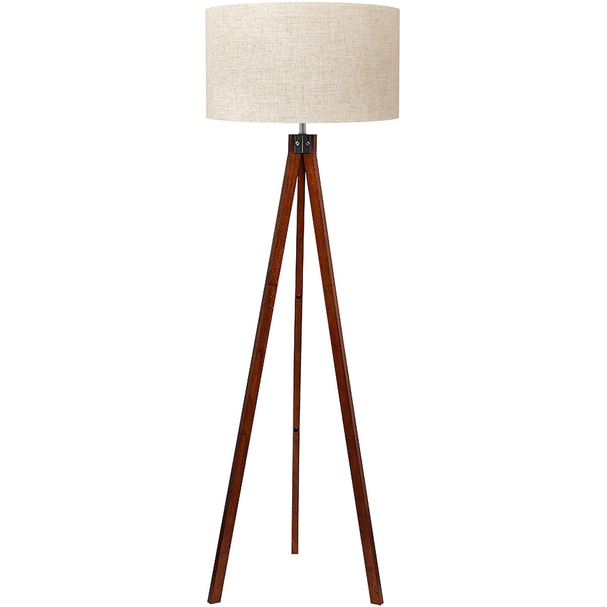 Lampe de sol trépied Mid Century Moderne Lampes debout pour salon Linge de maison à lumière diffuse