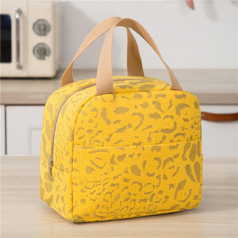 Modèle de lavage d'encre Lunch isolé Bento Box Tote Outdoor Travel Cooler Picnic Bag