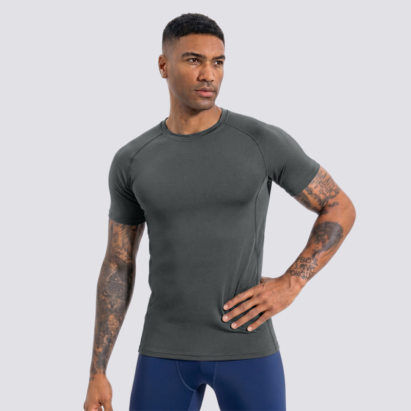 Hommes Manches courtes Sweat-wicking Quick-sèchement Sports de plein air Top