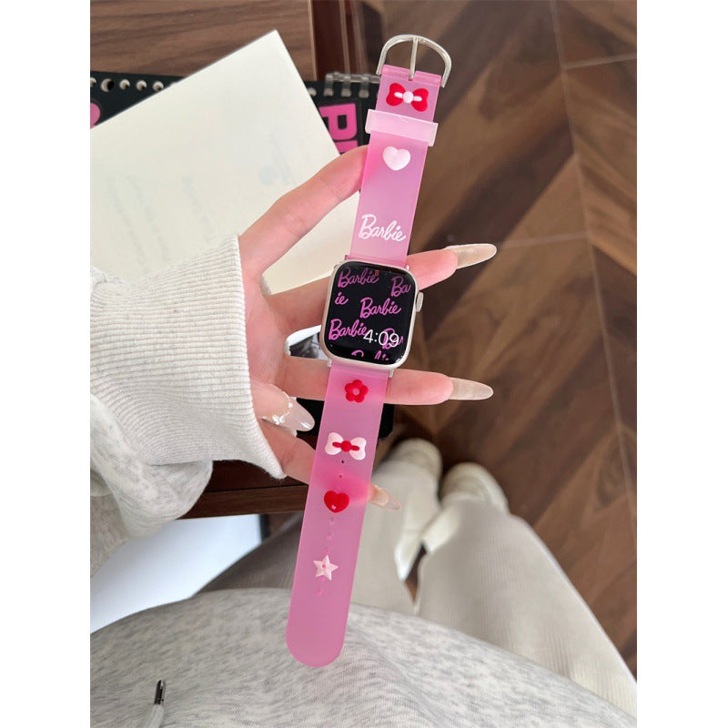 Cute Cartoon Silicone Breathable Bracelet de montre