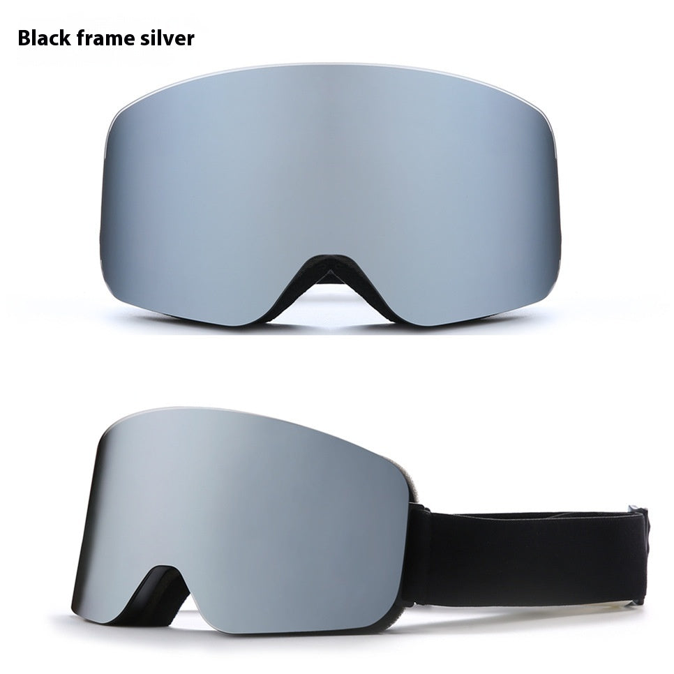 Gants de ski Double couche Gants anti-fog Protection des yeux