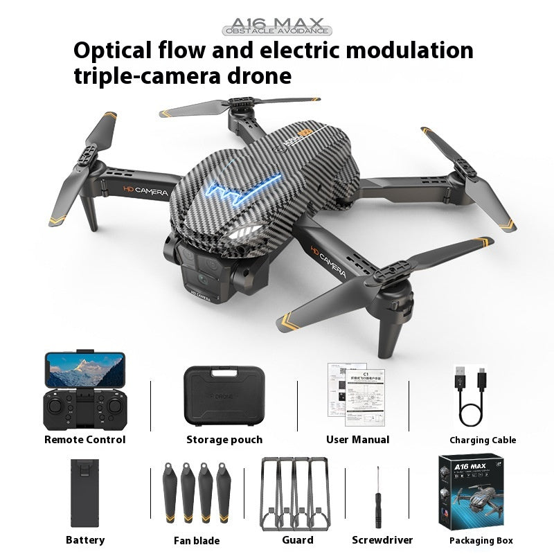 Positionnement optique du flux Trois caméras Évitement des obstacles Drone pour la photographie aérienne