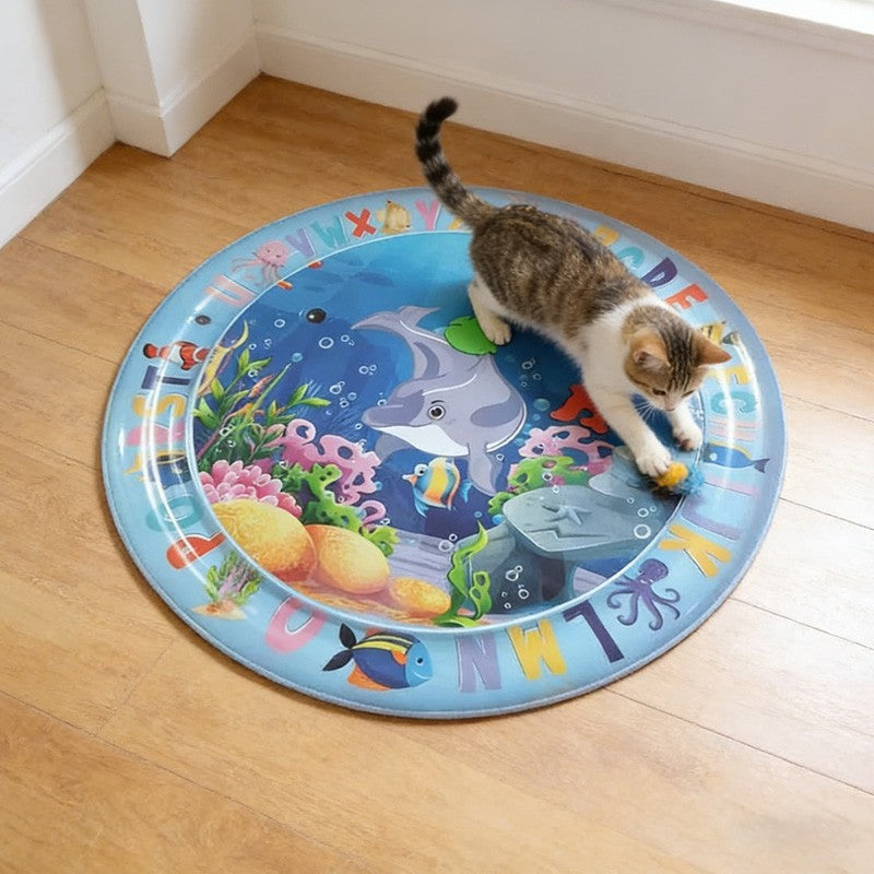 Cat Dog Water Play Mat Cat Dog Cooling Mats Thickened Cats Dogs Water Bed Toy