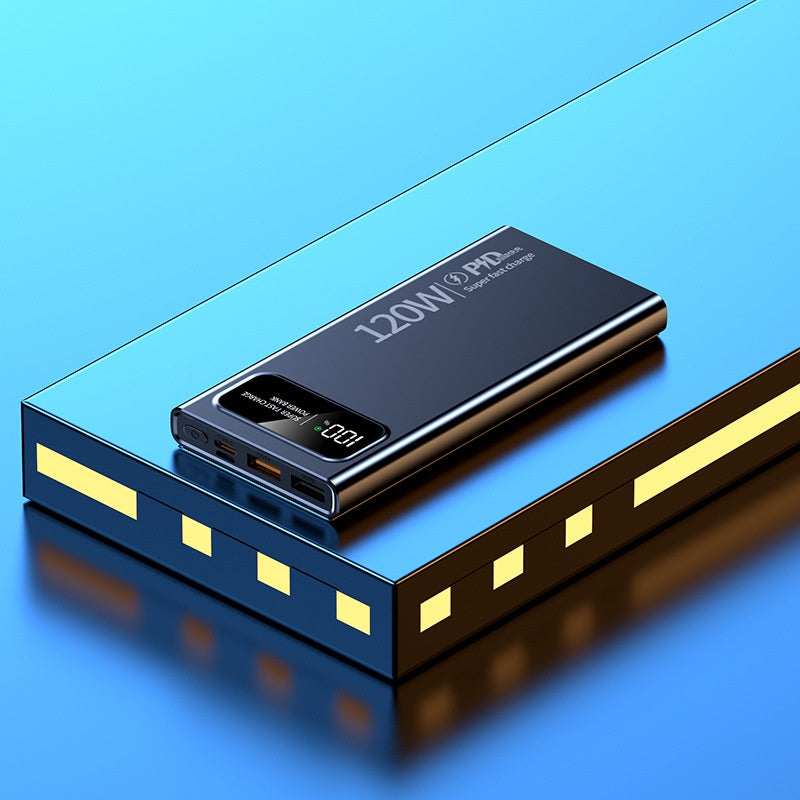 120W Power Bank 20000 MA Super Fast Charge Alimentation mobile de grande capacité