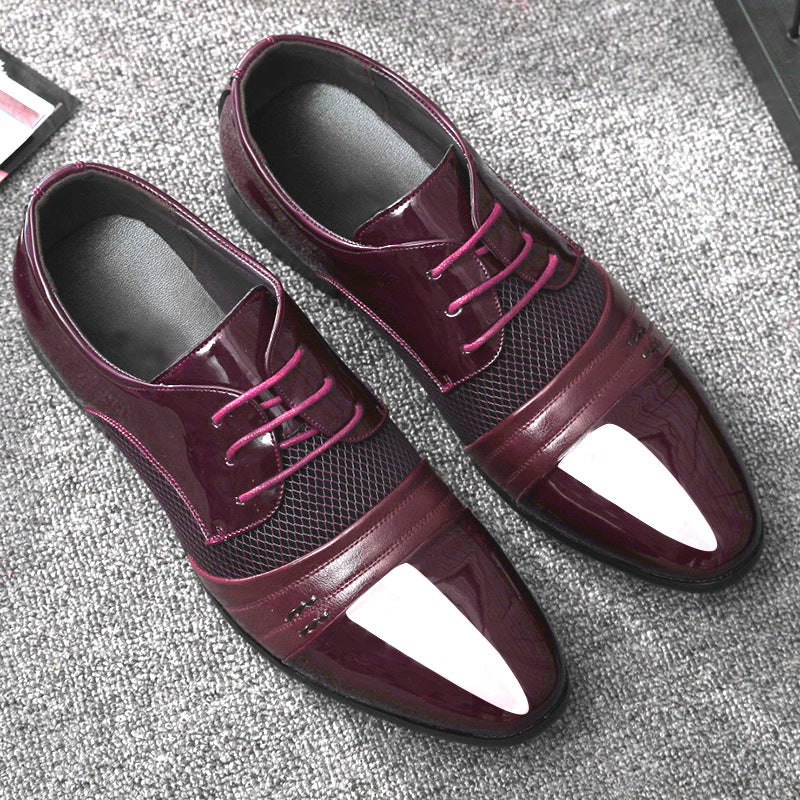 Chaussures en cuir tendance coréen pour hommes