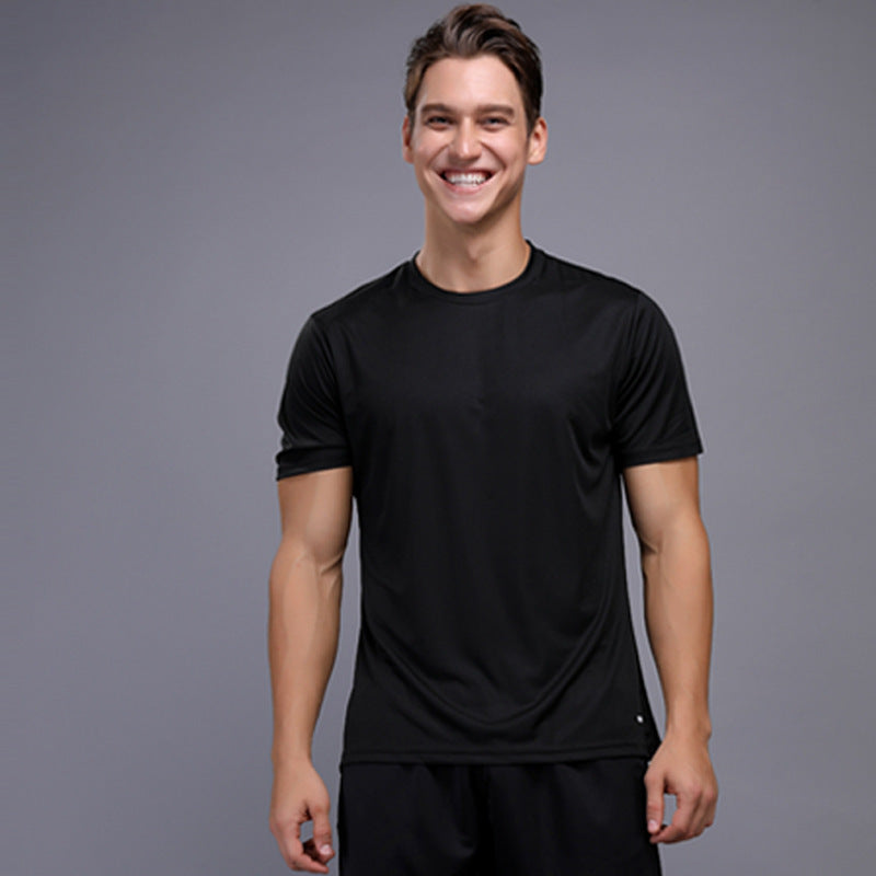 T-shirt de fitness sport occasionnel manches courtes