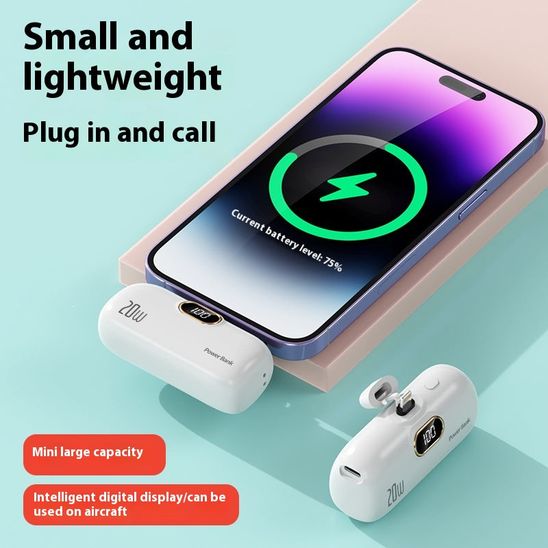 Mini Portable Small Capsule Power Bank