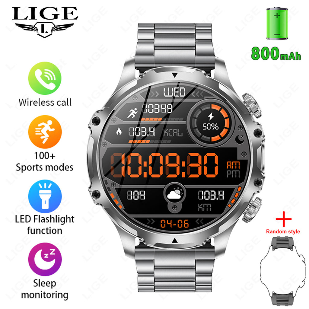 Montre intelligente AK75 avec appel Bluetooth