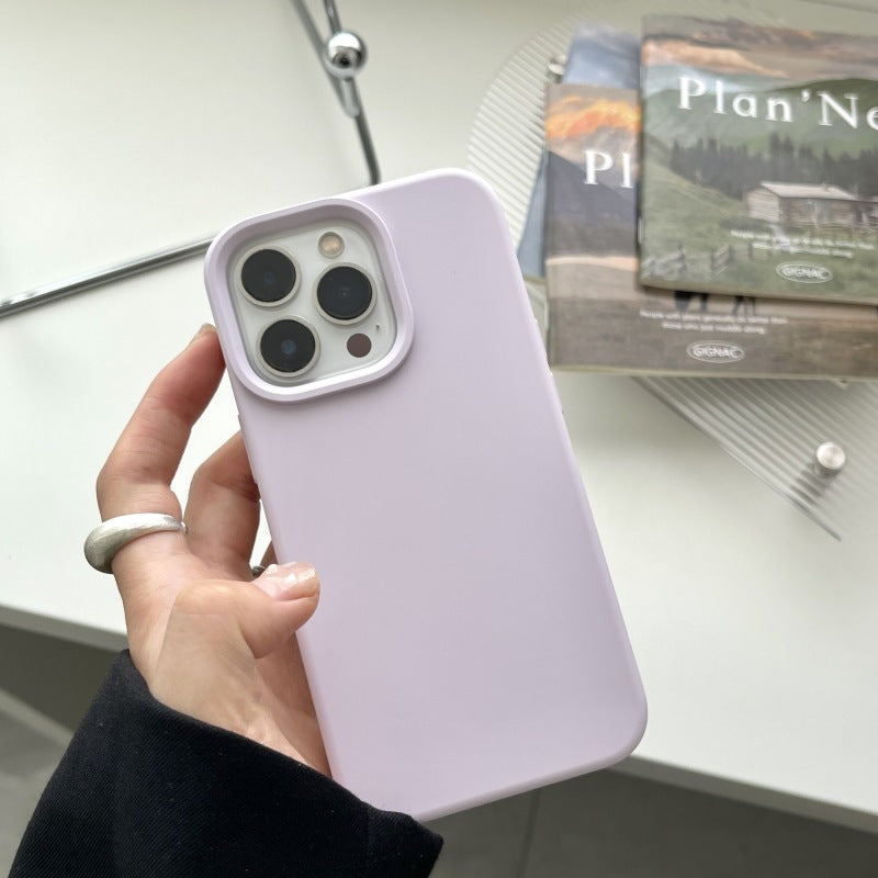 Boîtier de téléphone en silicone liquide de couleur solide